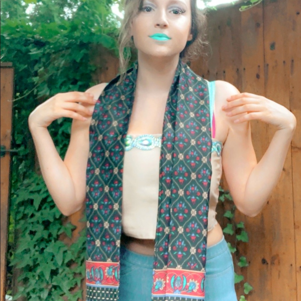 Vintage silk style scarf